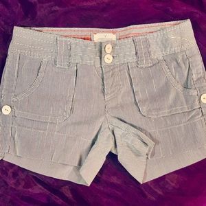 Buckle - Pinstripe Cargo Short Shorts